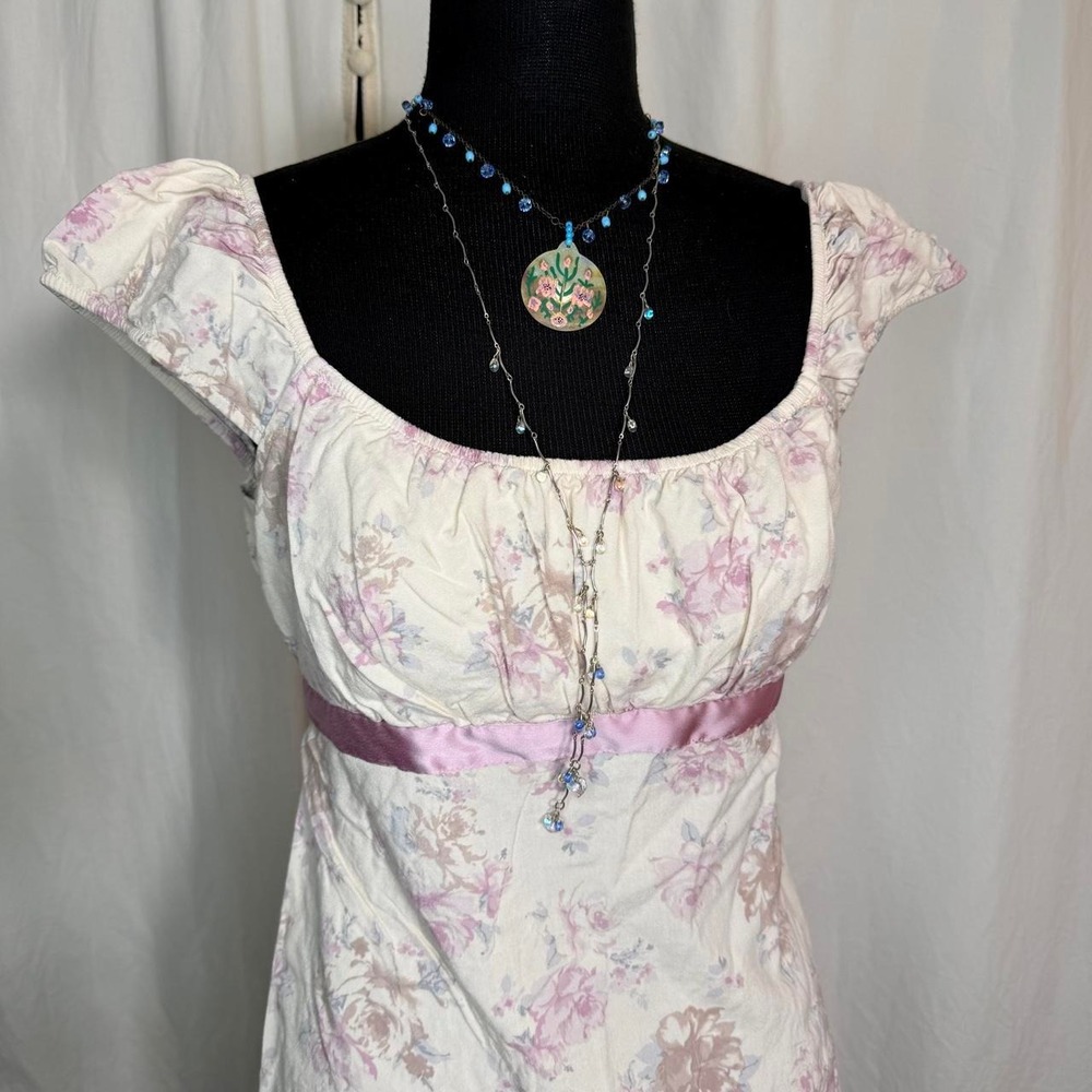 Hollister Floral Cottagecore Babydoll Top Size L - Picture 2 of 8